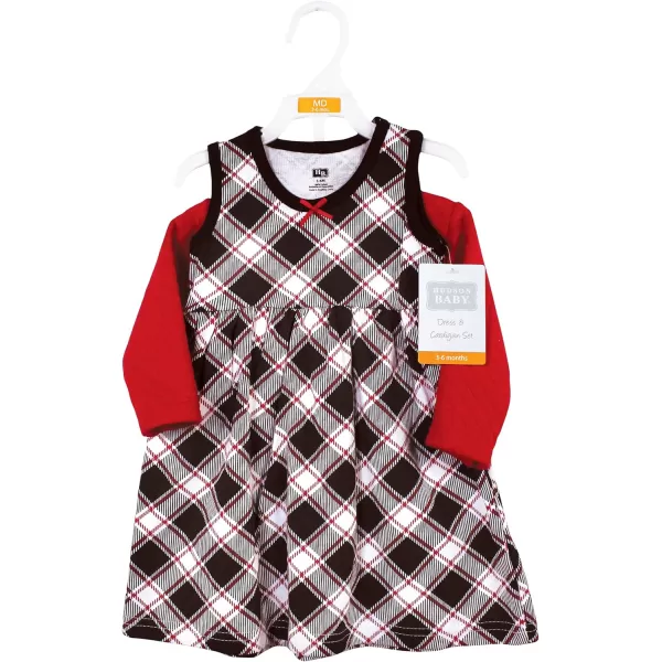 Hudson Baby Girls' One Size Quilted Cardigan and Dress