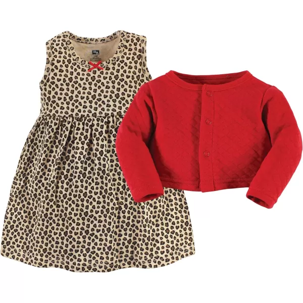 Hudson Baby Girls' One Size Quilted Cardigan and Dress