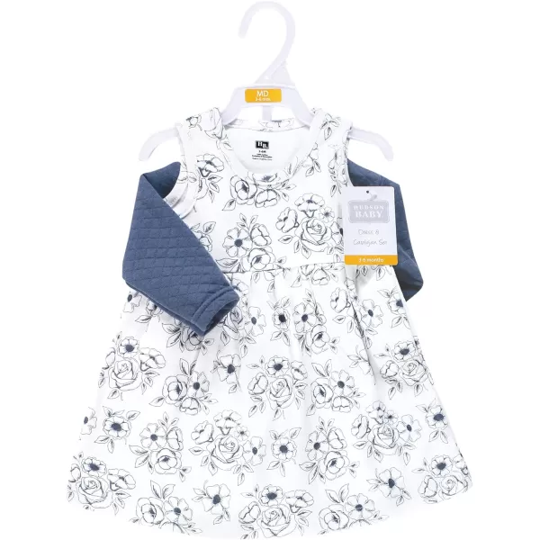 Hudson Baby Girls' One Size Quilted Cardigan and Dress