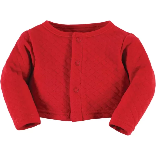 Hudson Baby Girls' One Size Quilted Cardigan and Dress