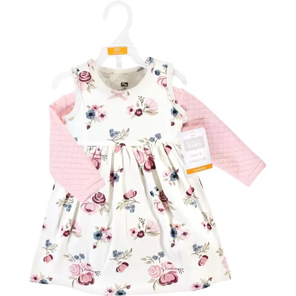 Hudson Baby Girls' One Size Quilted Cardigan and Dress
