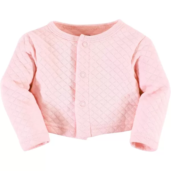 Hudson Baby Girls' One Size Quilted Cardigan and Dress