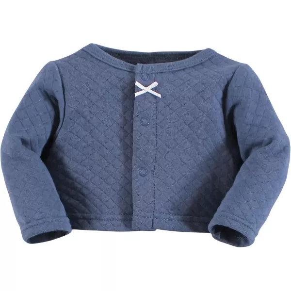 Hudson Baby Girls' One Size Quilted Cardigan and Dress