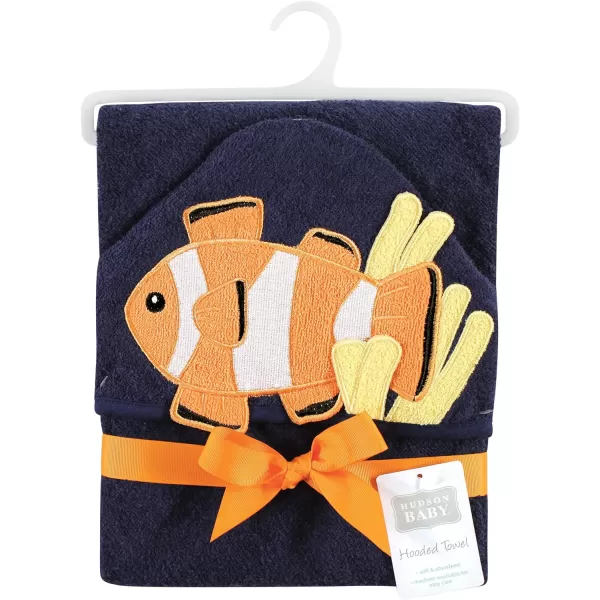 Hudson Baby Unisex Baby Cotton Animal Face Hooded Towel, Ladybug, One Size