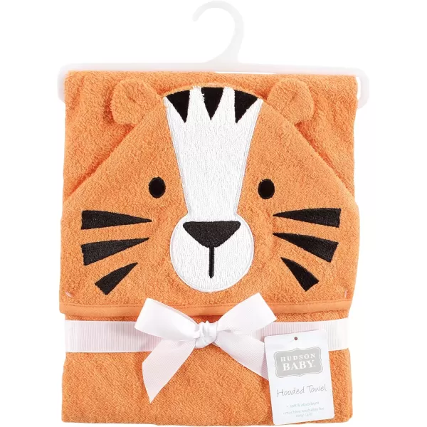 Hudson Baby Unisex Baby Cotton Animal Face Hooded Towel, Ladybug, One Size