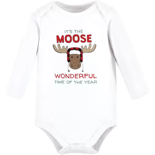 Hudson Baby Unisex Baby Cotton Long-Sleeve Bodysuits