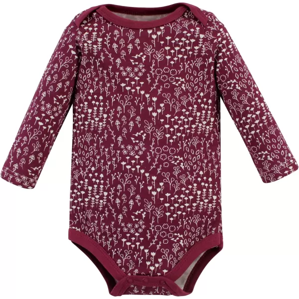 Hudson Baby Unisex Baby Cotton Long-Sleeve Bodysuits