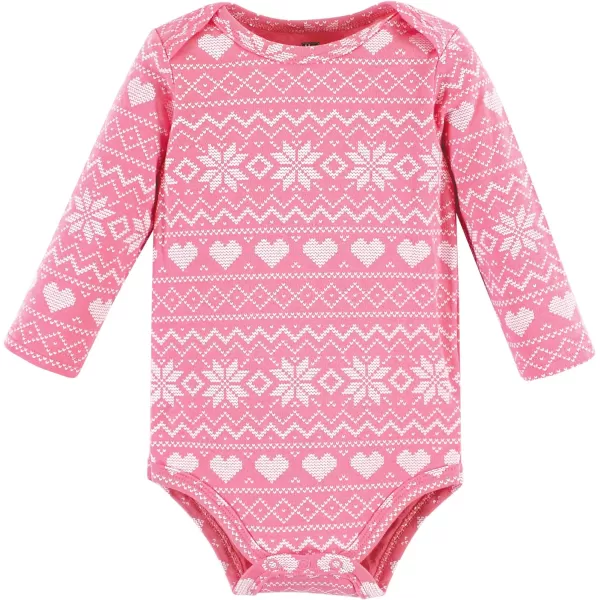 Hudson Baby Unisex Baby Cotton Long-Sleeve Bodysuits