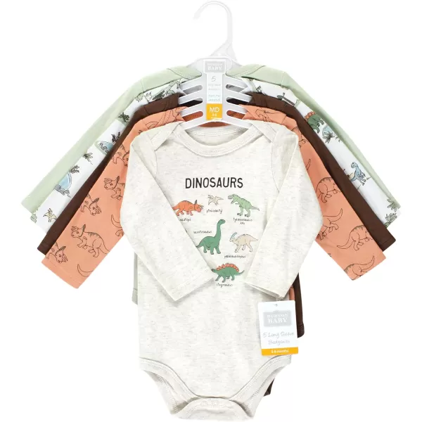 Hudson Baby Unisex Baby Cotton Long-Sleeve Bodysuits