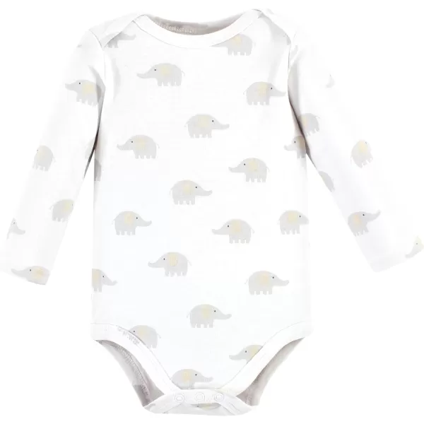 Hudson Baby Unisex Baby Cotton Long-Sleeve Bodysuits