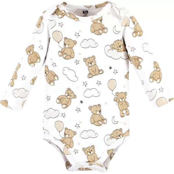 Hudson Baby Unisex Baby Cotton Long-Sleeve Bodysuits