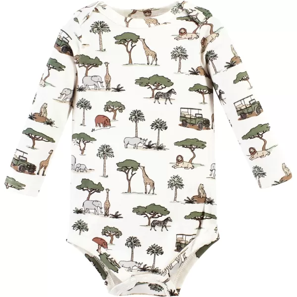 Hudson Baby Unisex Baby Cotton Long-Sleeve Bodysuits