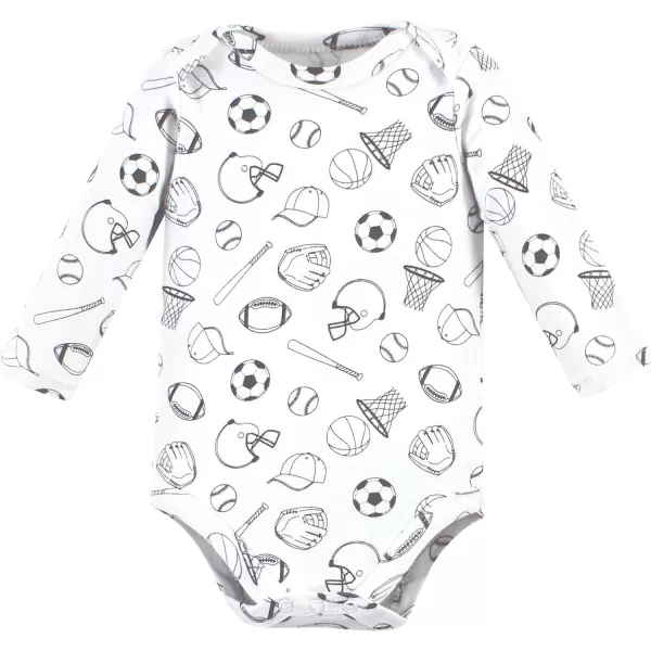 Hudson Baby Unisex Baby Cotton Long-Sleeve Bodysuits