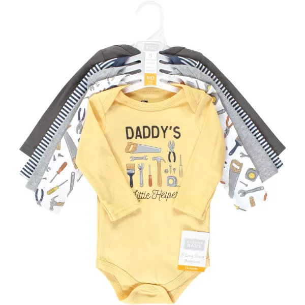 Hudson Baby Unisex Baby Cotton Long-Sleeve Bodysuits