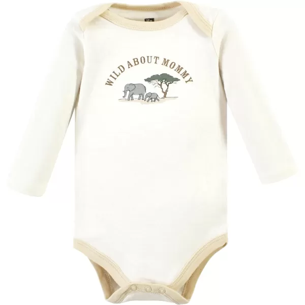 Hudson Baby Unisex Baby Cotton Long-Sleeve Bodysuits
