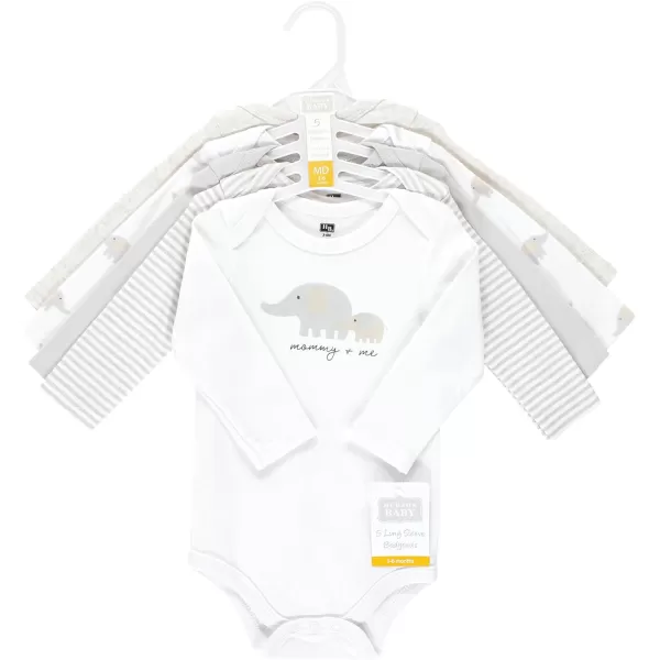 Hudson Baby Unisex Baby Cotton Long-Sleeve Bodysuits