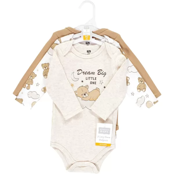 Hudson Baby Unisex Baby Cotton Long-Sleeve Bodysuits
