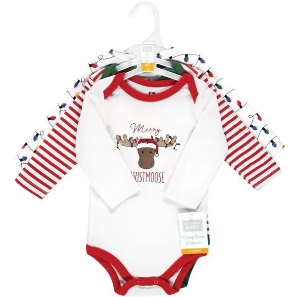 Hudson Baby Unisex Baby Cotton Long-Sleeve Bodysuits