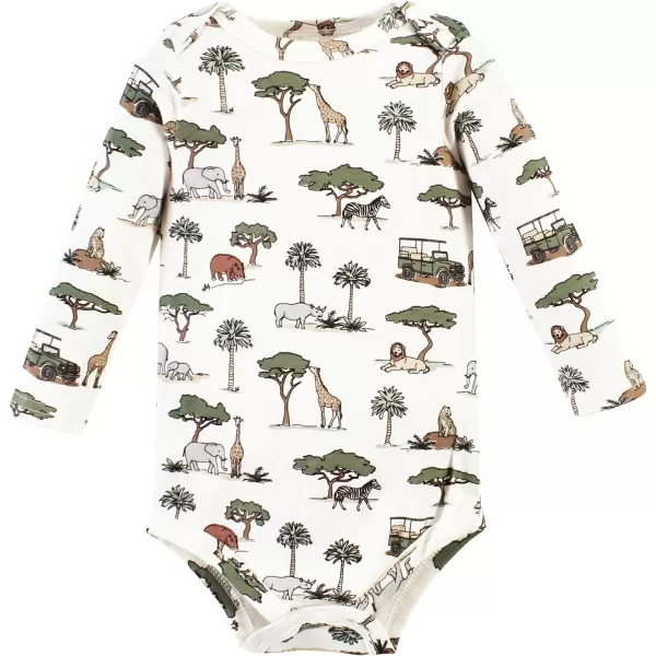 Hudson Baby Unisex Baby Cotton Long-Sleeve Bodysuits