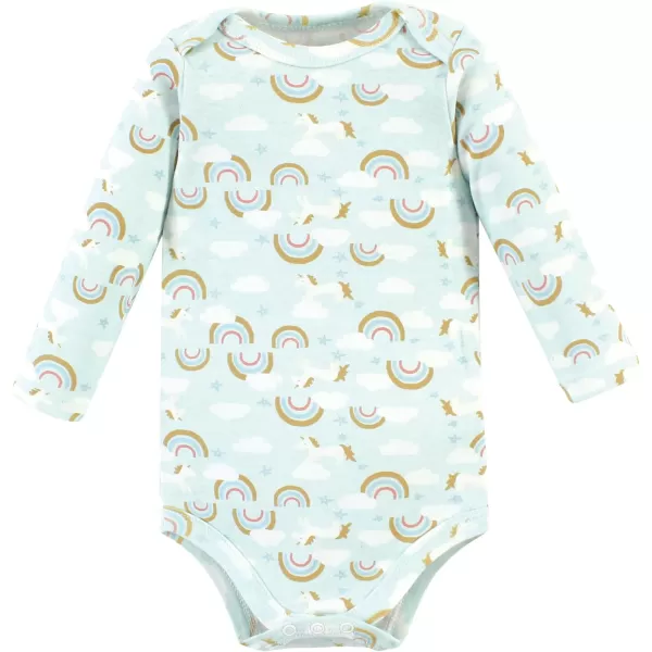 Hudson Baby Unisex Baby Cotton Long-Sleeve Bodysuits