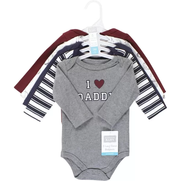 Hudson Baby Unisex Baby Cotton Long-Sleeve Bodysuits