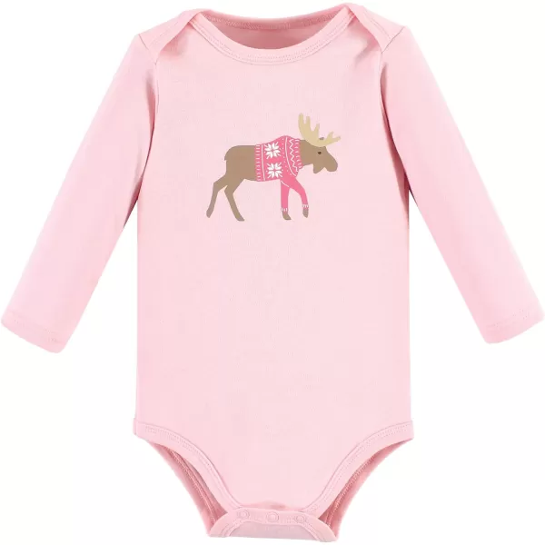 Hudson Baby Unisex Baby Cotton Long-Sleeve Bodysuits
