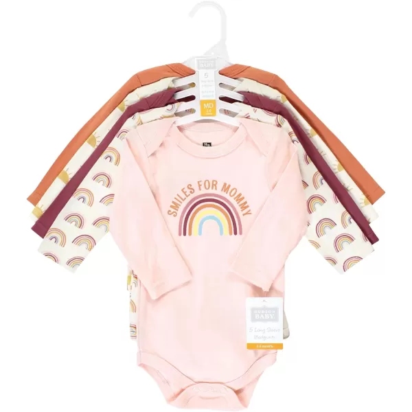 Hudson Baby Unisex Baby Cotton Long-Sleeve Bodysuits