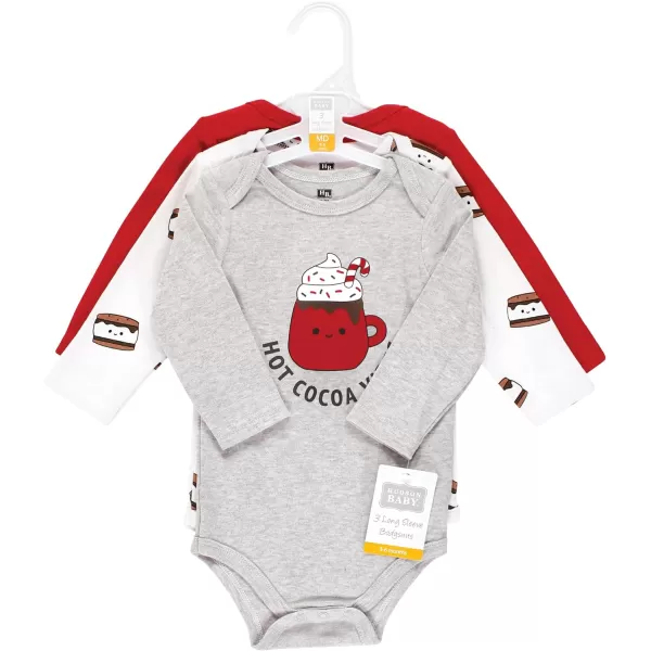 Hudson Baby Unisex Baby Cotton Long-Sleeve Bodysuits