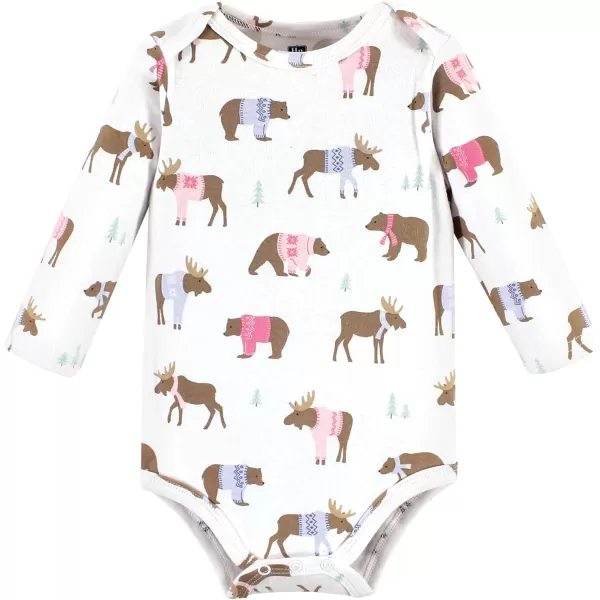 Hudson Baby Unisex Baby Cotton Long-Sleeve Bodysuits