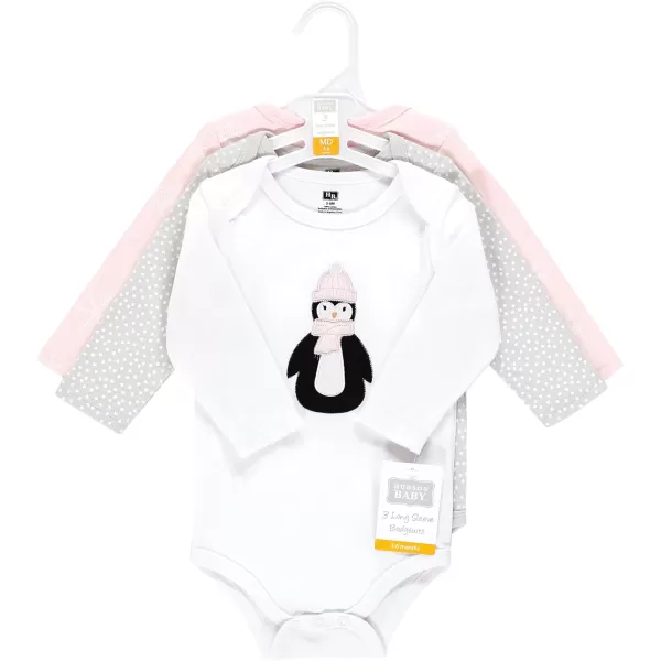 Hudson Baby Unisex Baby Cotton Long-Sleeve Bodysuits