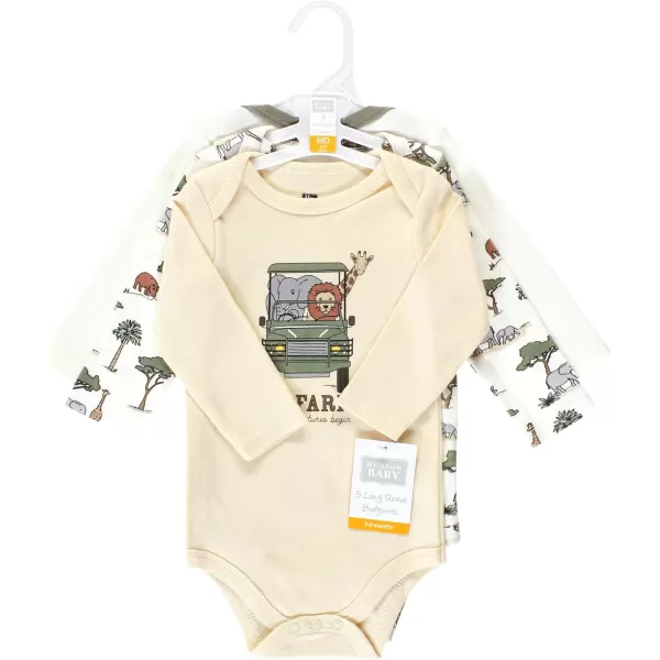 Hudson Baby Unisex Baby Cotton Long-Sleeve Bodysuits