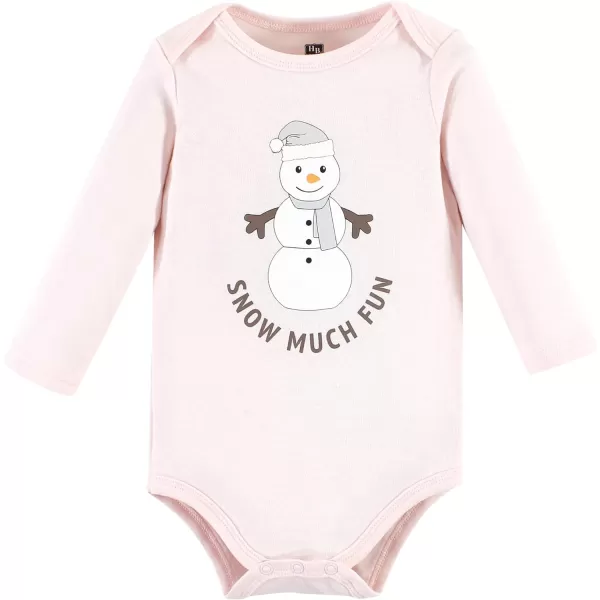 Hudson Baby Unisex Baby Cotton Long-Sleeve Bodysuits