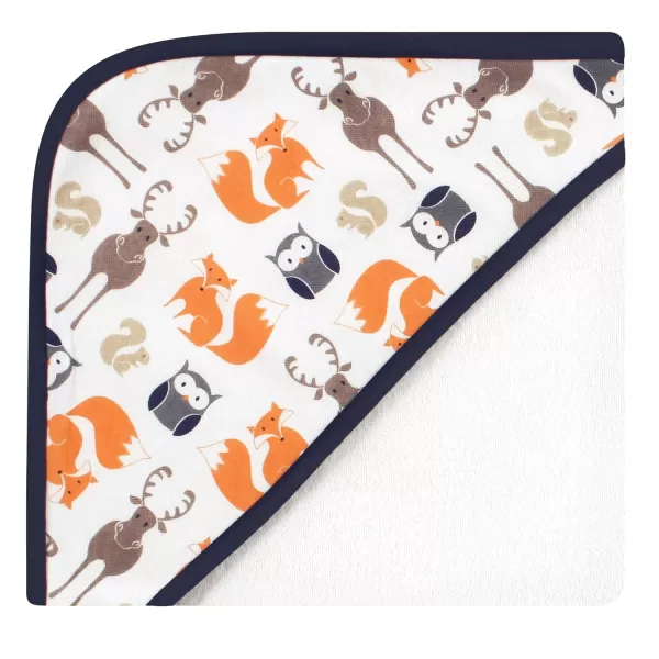 Hudson Baby Unisex Baby Cotton Rich Hooded Towels, Llama, One Size