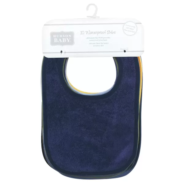 Hudson Baby Unisex Baby Rayon from Bamboo Bib with Waterproof Lining 10pk, Pink Mint, One Size