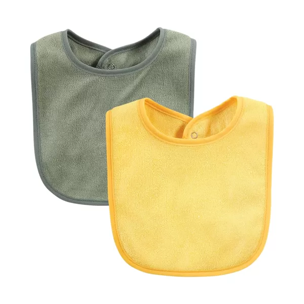 Hudson Baby Unisex Baby Rayon from Bamboo Bib with Waterproof Lining 10pk, Pink Mint, One Size