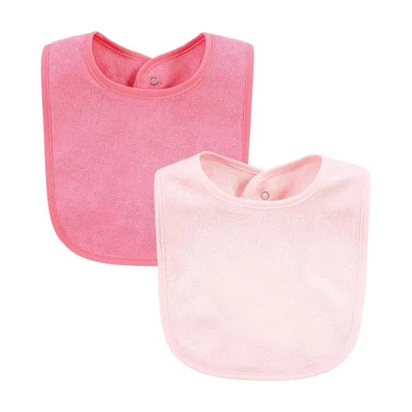 Hudson Baby Unisex Baby Rayon from Bamboo Bib with Waterproof Lining 10pk, Pink Mint, One Size