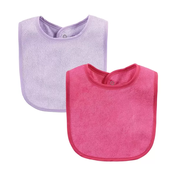 Hudson Baby Unisex Baby Rayon from Bamboo Bib with Waterproof Lining 10pk, Pink Mint, One Size