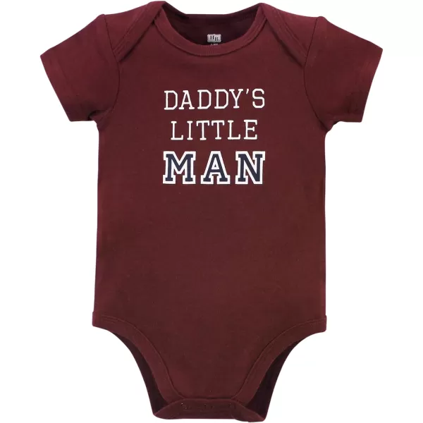 Hudson Baby Unisex Baby Unisex Baby Cotton Bodysuit, Pant and Shoe Set, Boy Daddy, Newborn