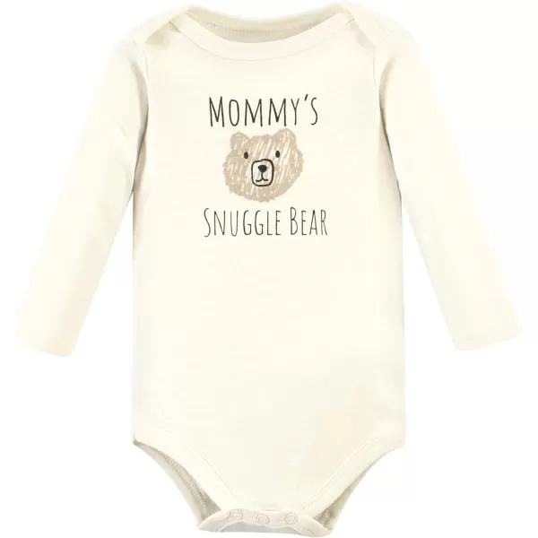 Hudson Baby Unisex Baby Unisex Baby Cotton Bodysuit, Pant and Shoe Set, Snuggle Bear, 6-9 Months