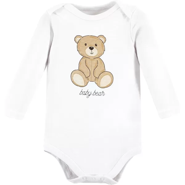 Hudson Baby Unisex Baby Unisex Baby Cotton Bodysuit, Pant and Shoe Set, Teddy Bears, 3-6 Months