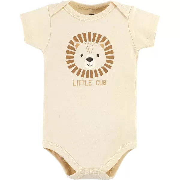 Hudson Baby Unisex Baby Unisex Baby Cotton Bodysuit and Pant Set, Brave Lion, 12-18 Months