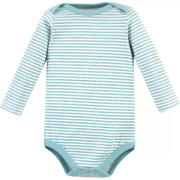 Hudson Baby Unisex Baby Unisex Baby Cotton Long-sleeve Bodysuits, Kind Human, Newborn