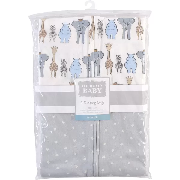 Hudson Baby Unisex BabyInterlock Cotton Sleeveless Sleeping Bag
