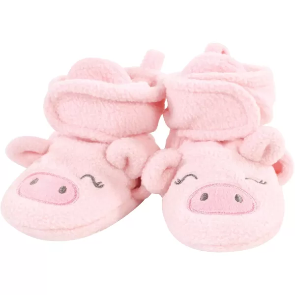 Hudson Baby Unisex-Child Cozy Fleece Booties Slipper Sock