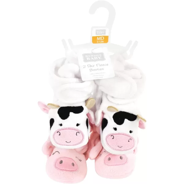 Hudson Baby Unisex-Child Cozy Fleece Booties Slipper Sock