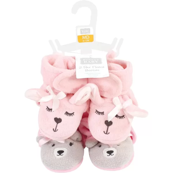 Hudson Baby Unisex-Child Cozy Fleece Booties Slipper Sock