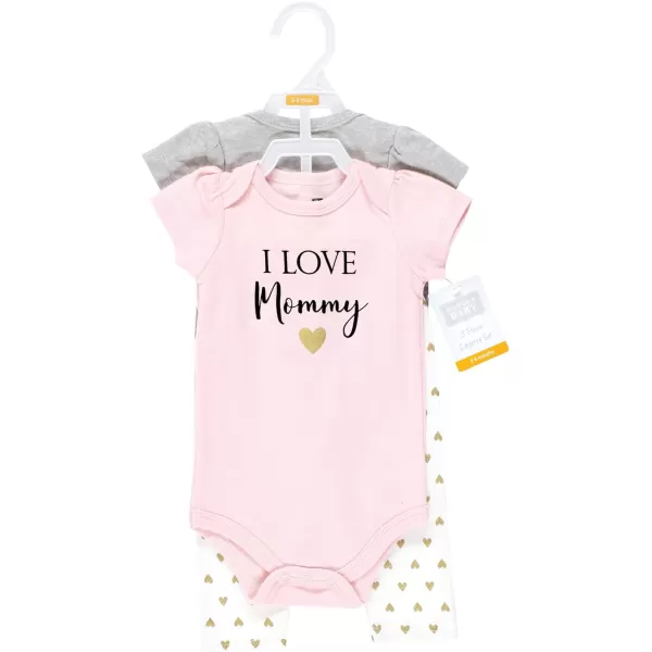 Hudson Baby Unisex Cotton Bodysuit and Pant Set