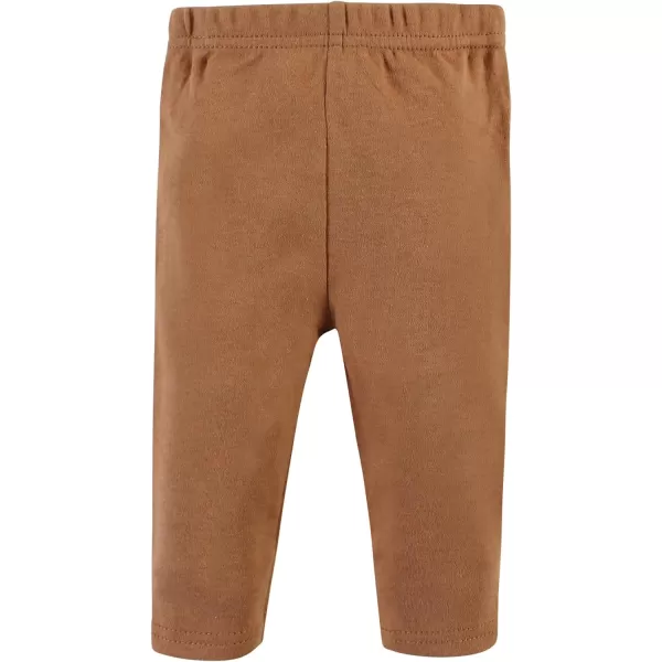 Hudson Baby baby-girls Unisex Baby Cotton Bodysuit and Pant Set, Cinnamon Hearts, 6-9 Months