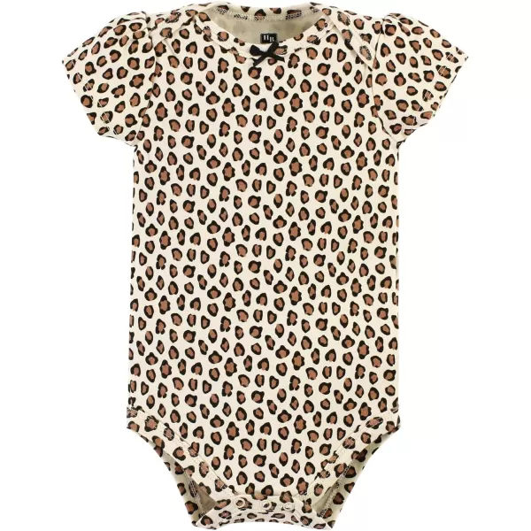 Hudson Baby baby-girls Unisex Baby Cotton Bodysuit and Pant Set, Cinnamon Hearts, 6-9 Months