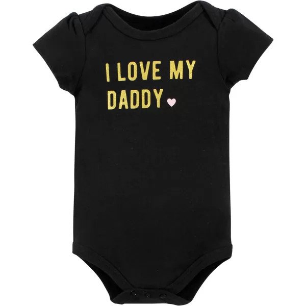 Hudson Baby baby-girls Unisex Baby Cotton Bodysuit and Pant Set, Daddys Little Princess, 18-24 Months